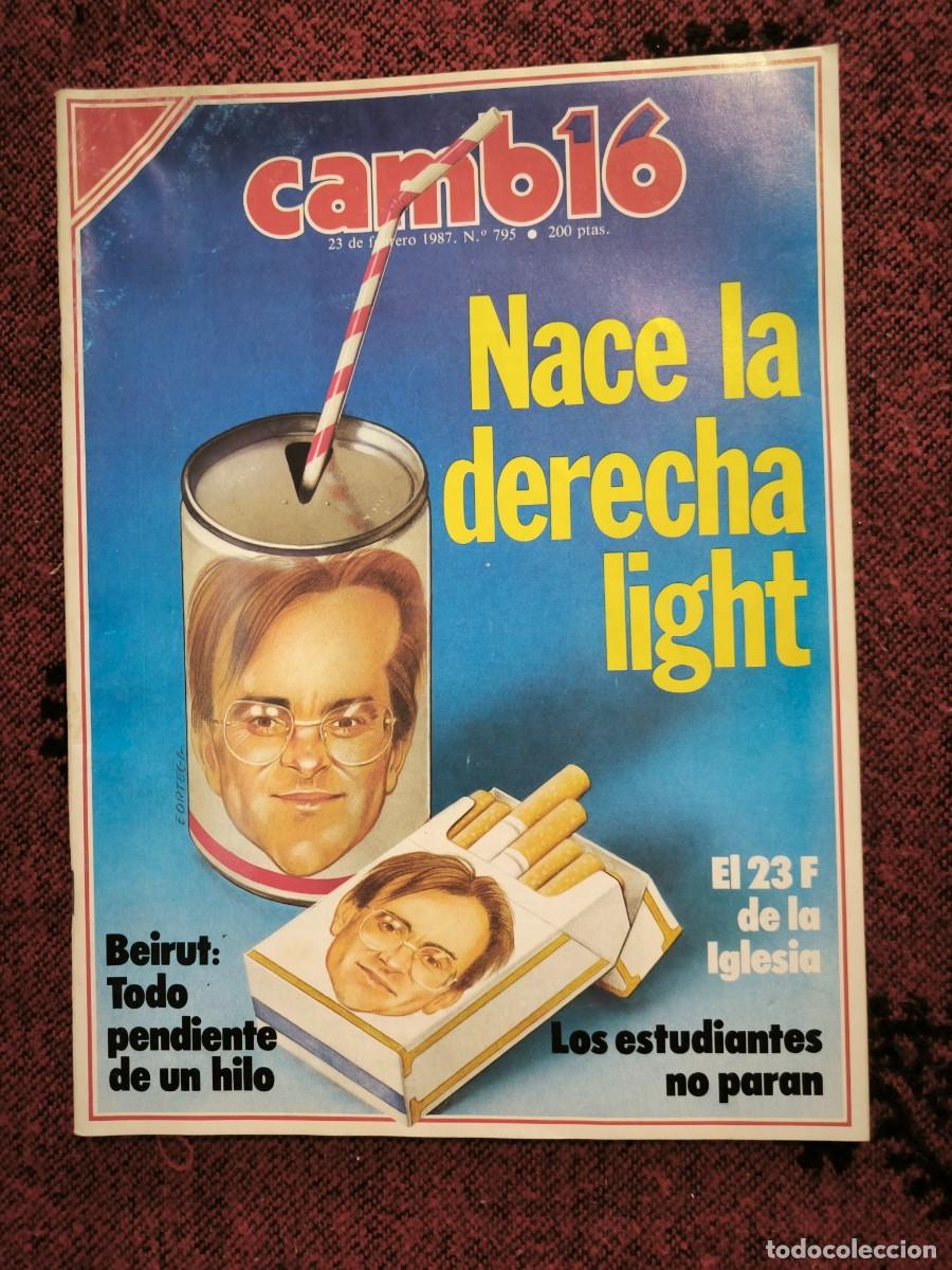 Sammeln von Zeitschriften Cambio 16: Revista Cambio 16 N&ordm; 795 (1987) Nace La Derecha Light Gorbachov L&iacute;bano Iglesia Espa&ntilde;ola