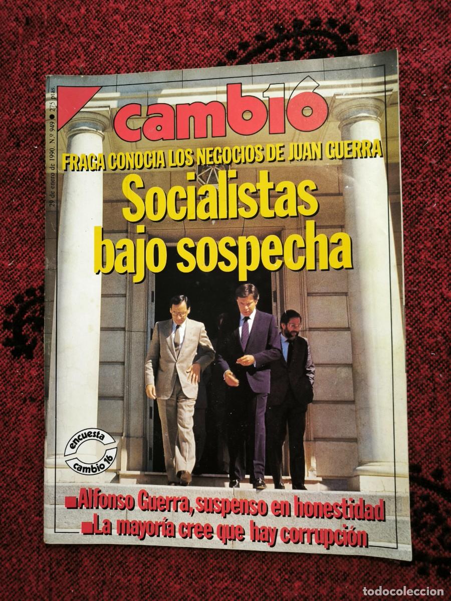 Sammeln von Zeitschriften Cambio 16: Revista Cambio 16 N&ordm; 949 &ndash; Enero 1990 &ndash; Socialistas Bajo Sospecha, Caso Juan Guerra