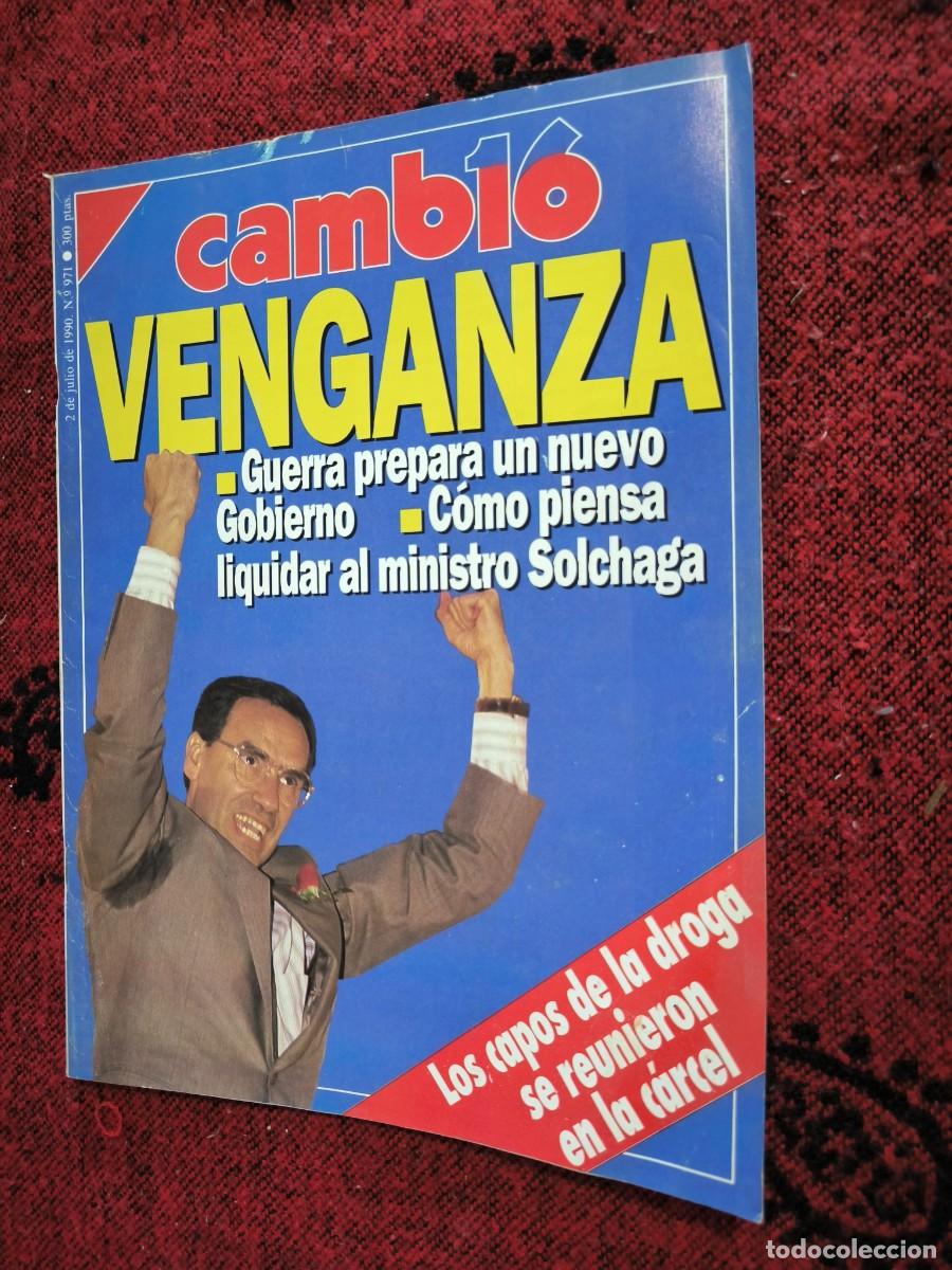 Sammeln von Zeitschriften Cambio 16: Revista Cambio 16 N&ordm; 971 &ndash; 2 De Julio De 1990 &ndash; Alfonso Guerra, Adolfo Su&aacute;rez Y Pinochet