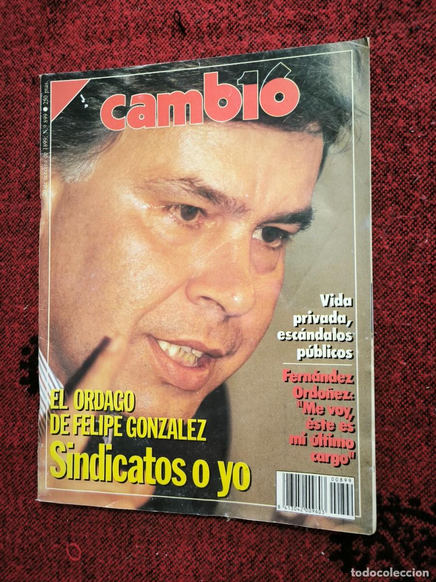 Collezionismo di Rivista Cambio 16: Revista Cambio 16 N&ordm; 899 A&ntilde;o 1989 | Felipe Gonz&aacute;lez, Sindicatos Y Pol&iacute;tica Espa&ntilde;ola