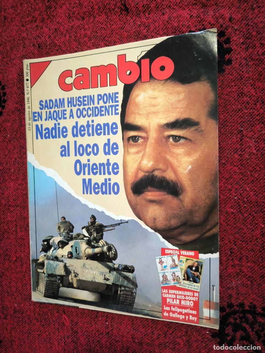 Collezionismo di Rivista Cambio 16: Revista Cambio 16 N&ordm; 977 A&ntilde;o 1990 | Sadam Husein, Guerra Del Golfo Y Crisis Internacional