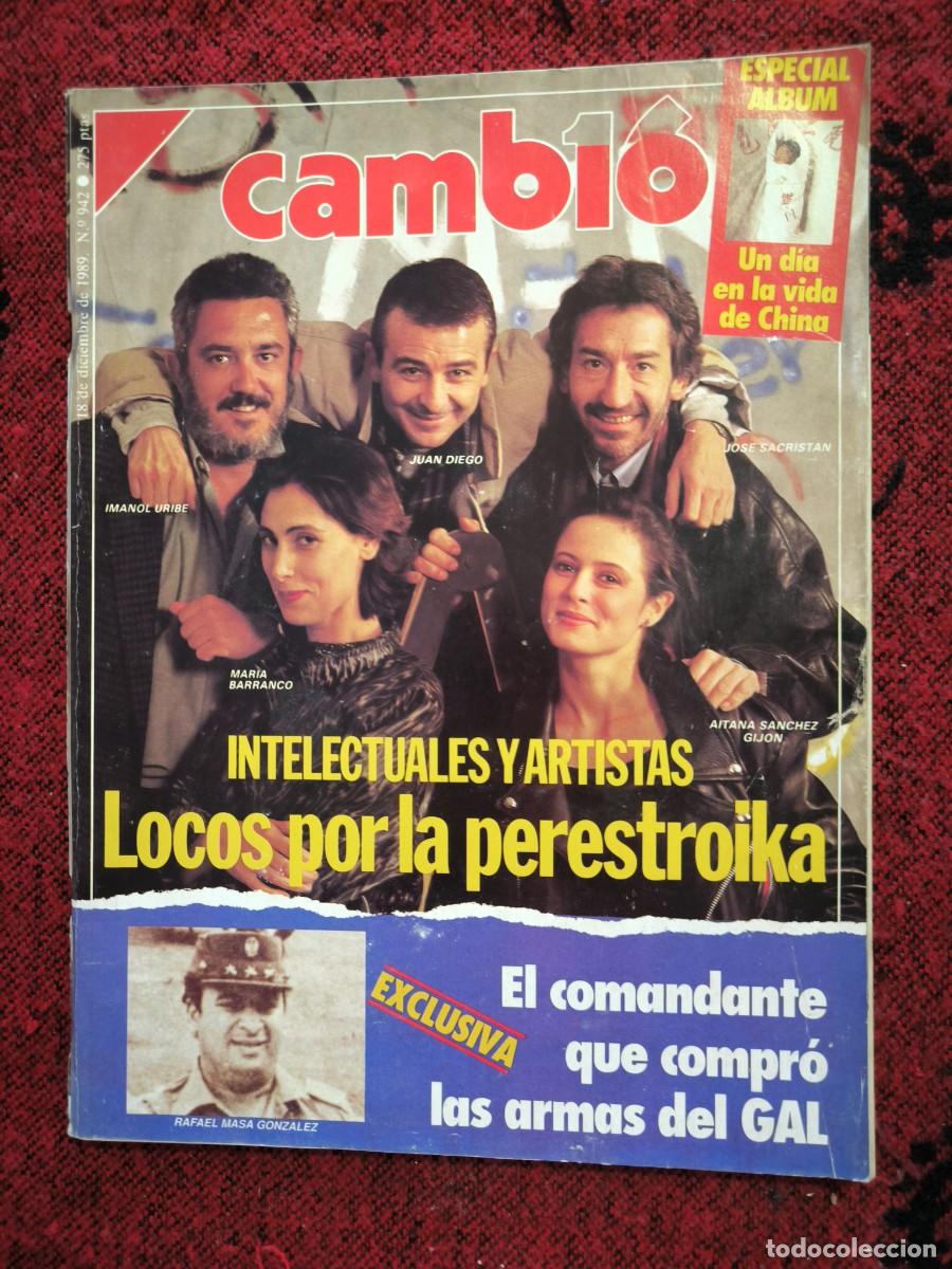 Colecionismo da Revista Cambio 16: Revista Cambio 16 N&ordm; 942 Diciembre 1989 Perestroika GAL China Che Guevara Coleccionismo
