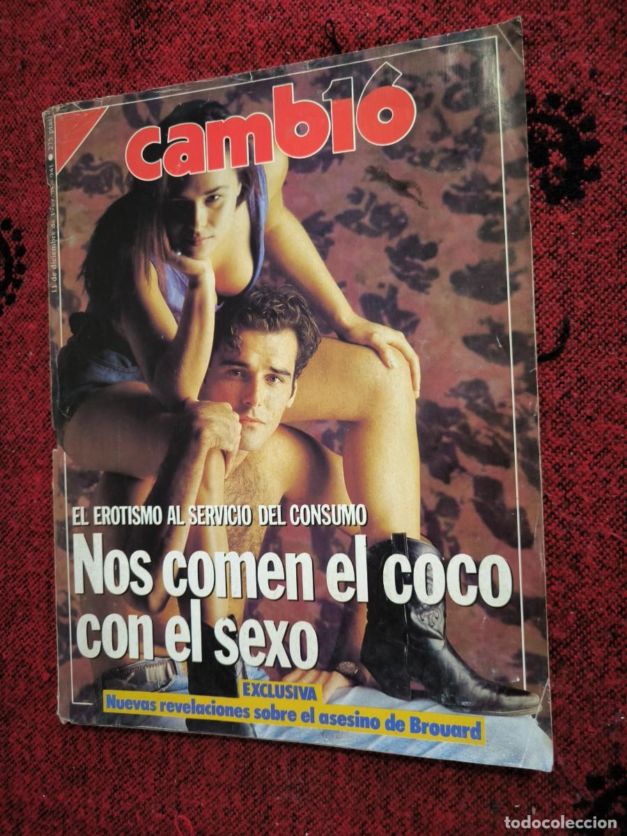Colecionismo da Revista Cambio 16: Revista Cambio 16 N&ordm; 941 Noviembre 1989 Sexo Publicidad Pedro Almod&oacute;var Checoslovaquia
