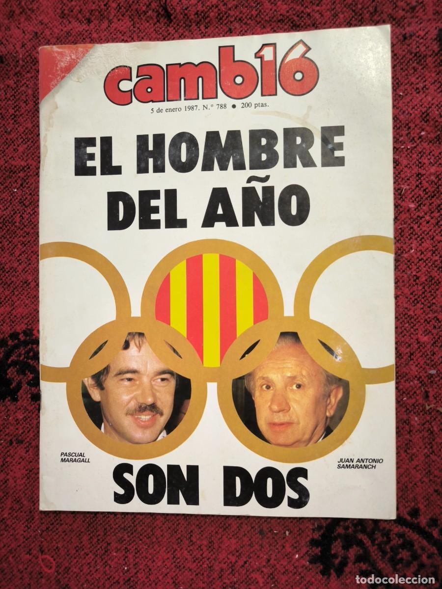 Coleccionismo de revista Cambio 16: Revista Cambio 16 N&ordm; 788 Enero 1987 Maragall Samaranch Hombre del A&ntilde;o Gorbachov Euskadi URSS