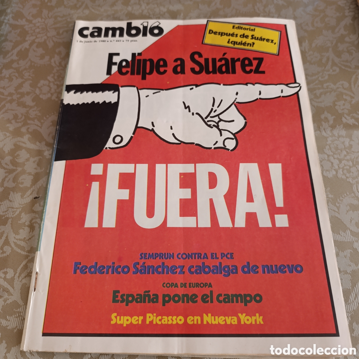 Coleccionismo de revista Cambio 16: Transici&oacute;n Espa&ntilde;ola,revista espa&ntilde;ola Cambio 16, 1980