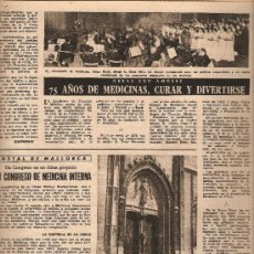 Coleccionismo de Revista Destino: REVISTA.AÑO 1953.SEGARRA.PLA.VILLAFRANCA.MEDICINA.MALLORCA.RAIMUNDO TORRES.ANTONIO MAURA.
