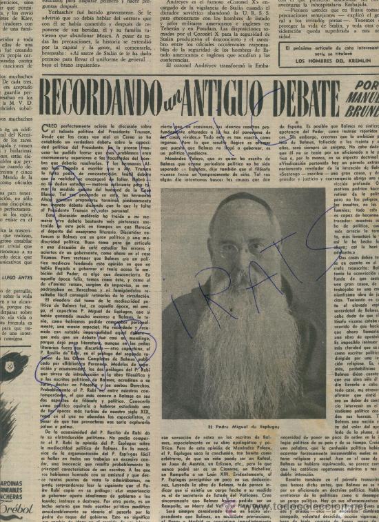 revista 1951 padre miguel de esplugas anecdotas - Compra venta en  todocoleccion