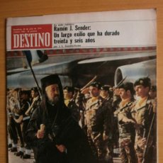 Coleccionismo de Revista Destino: DESTINO Nº1920. AÑO 1974.CHIPRE:MAKARIOS,RAMON J.SENDER,G.ALVAREZ GARDEAZABAL,F.VIADIU,EDDY MERCKX.. Lote 36750666
