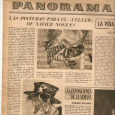 Coleccionismo de Revista Destino: AÑO 1947 PINTURA CELLER XAVIER NOGUES EXPOSICION PEDRO PRUNA RETORNO DE BLANCA NEGRI
