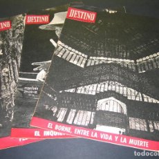 Coleccionismo de Revista Destino: LOTE DE 3 REVISTAS DESTINO - NÚM. 1712 / 25.07.1970 - 1714 / 08.08.1970 - 1715 / 15.08.1970. Lote 166928760