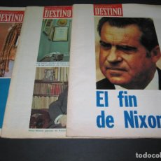 Coleccionismo de Revista Destino: LOTE DE 3 REVISTAS DESTINO - NÚM. 1924 / 17.08.1974 - 1947 / 25.01.1975 - 1950 / 15.02.1975. Lote 166928888
