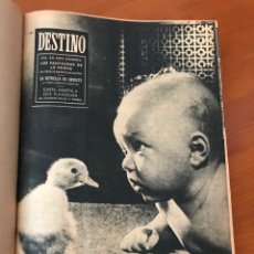 Coleccionismo de Revista Destino: ENCUADERNACIÓN VARIOS NÚMEROS DE LA REVISTA DESTINO 1953. Lote 290623283