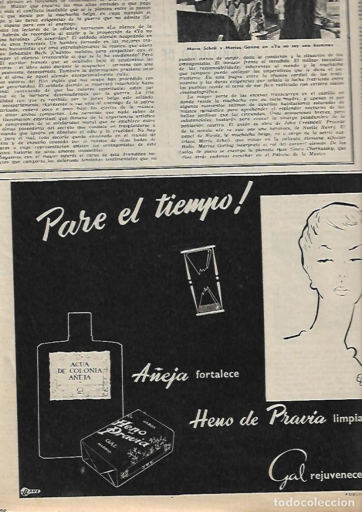 Coleccionismo de Revista Destino: 1954 HOSPITAL EN COLOM SANTA CREU CRUZ KUBALA HENO PRAVIA CINE YO CONFIESO HITCHKOCK BOIS BOULOGNE - Foto 4 - 296724108