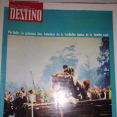 Coleccionismo de Revista Destino: REVISTA DESTINO Nº 1850 DEL 17-03-1973.SUMARIO EN INTERIOR.NEWMARKET,PRINCESA ANA,..... Lote 339107468
