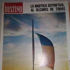 Coleccionismo de Revista Destino: REVISTA DESTINO Nº 1874 DEL 01-09-1973.SUMARIO EN INTERIOR.LA NAUTICA DEPORTIVA.... Lote 339116428