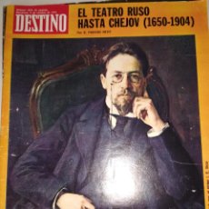 Coleccionismo de Revista Destino: REVISTA DESTINO Nº 1879 DEL 06-10-1973.SUMARIO EN INTERIOR.EL TEATRO RUSO HASTA CHEJOV.... Lote 339116763
