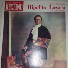 Coleccionismo de Revista Destino: REVISTA DESTINO Nº 1889 DEL 15-12-1973.SUMARIO EN INTERIOR.HIPOLITO LAZARO.... Lote 339117798