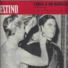 Coleccionismo de Revista Destino: REVISTA DESTINO Nº 1657 DEL 05-07-1969.SUMARIO EN INTERIOR.CARTA A UN BARCELONES..... Lote 340096593