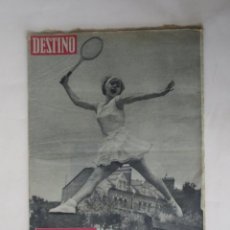 Coleccionismo de Revista Destino: REVISTA DESTINO: MARIA BUENO EN WIMBLEDON, NOCHE Y NIEBLA EN EL TERCER REICH, FILADELFIA.... Lote 360583555