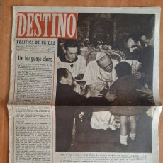 Coleccionismo de Revista Destino: REVISTA DESTINO Nº 418 BARCELONA, 1945