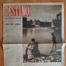 Coleccionismo de Revista Destino: REVISTA DESTINO , BARCELONA, 1945