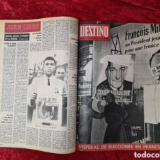 Coleccionismo de Revista Destino: REVISTA DESTINO ENCUADERNADA. AÑO 1965. 7 TOMOS DEL NÚMERO 1430 AL 1481. FALTA NÚMERO 1451