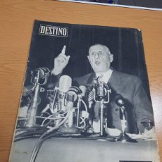 Coleccionismo de Revista Destino: REVISTA DESTINO AÑO 1958 Nº1085 DE GAULLE EN ESCENA