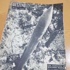 Coleccionismo de Revista Destino: REVISTA DESTINO AÑO 1958 Nº1080 UNA ELEGANTE Y MORTIFERA SILUETA