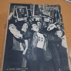 Coleccionismo de Revista Destino: REVISTA DESTINO AÑO 1958 Nº1083 LAS ELECCIONES ITALIANAS, EN LA CALLE