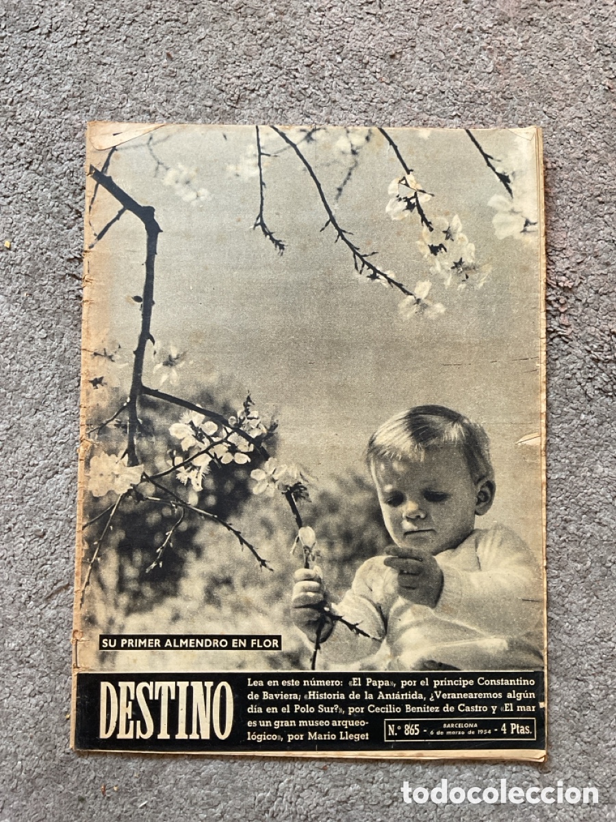 Coleccionismo de Revista Destino: Revista DESTINO n&ordm; 865 (6 de marzo de 1954) &ndash; Ejemplar original vintage