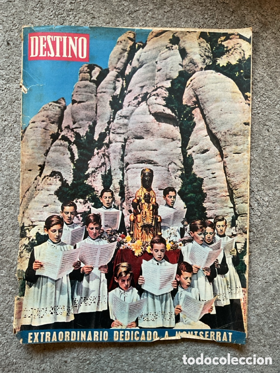 Coleccionismo de Revista Destino: Revista DESTINO n&ordm; 1294 (26 de mayo de 1962) &ndash; N&uacute;mero extraordinario dedicado a Montserrat