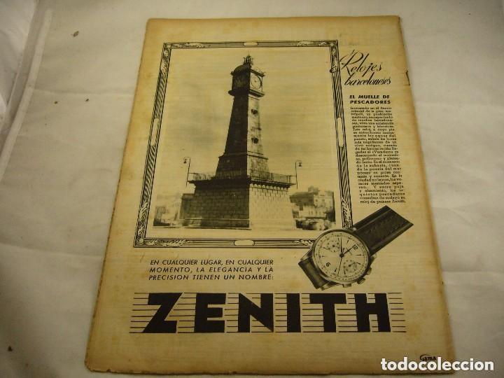 Coleccionismo de Revista Destino: REVISTA 1953 FORTUNY CULTIVO DE FLORES EN EL MARESME JOAN MIRO ZUNZUNEGUI RELOJ DE BARCELONA ZENITH