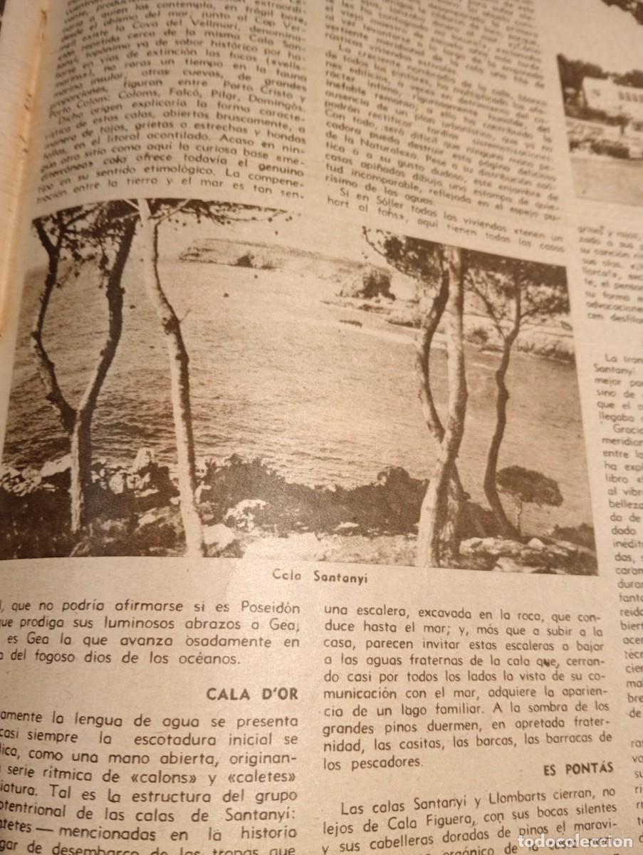 Colecionismo da Revista Destino: REVIST 1949 MALLORCA CALA FIGUERA SANTANYI SES DONES CALA D'OR ES PONTAS PICASSO HACE CINE VALLAURIS