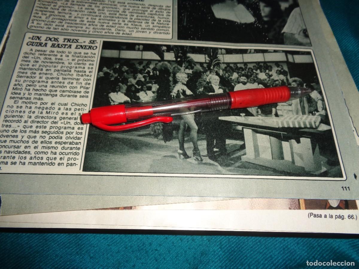 Coleccionismo de revista Destino: RECORTE : EL UN, DOS, TRES....SEGUIRA HASTA ENERO. DIEZ MINUTOS, OCTB 1986