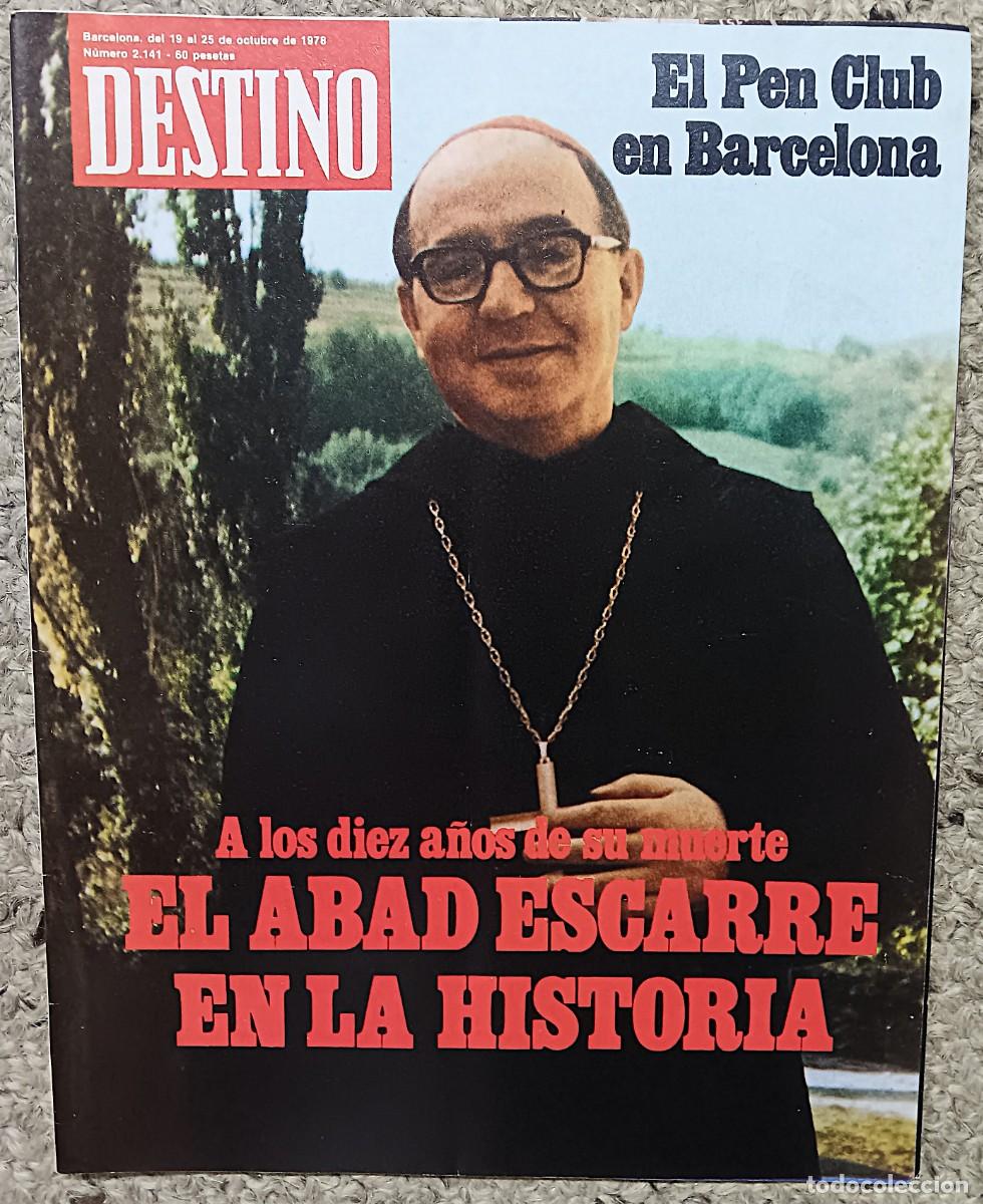 Coleccionismo de revista Destino: REVISTA DESTINO N&ordm; 2.141 DEL 19 AL 25 DE OCTUBRE DE 1978