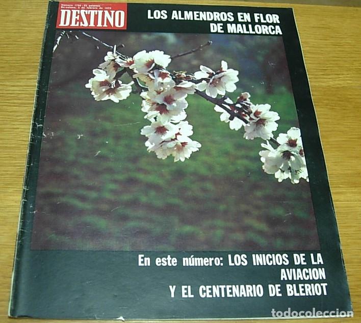 Collezionismo di Rivista Destino: Revista DESTINO n&ordm; 1792 Los Almendros en Flor de Mallorca 1972 Aviaci&oacute;n Bleriot JULIETA SERRANO