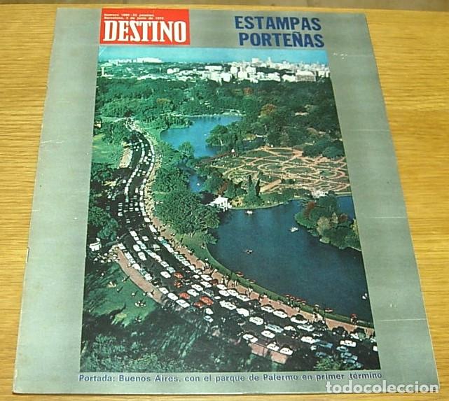 Coleccionismo de revista Destino: Revista DESTINO n&ordm; 1809 ARGENTINA BUENOS AIRES Portada+6 Pgs '72 Pintura : JOAN MIR&Oacute; Ajedrez : HECHT