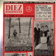 Coleccionismo de Revista Diez Minutos: REVISTA DIEZ MINUTOS. Nº 398. 1959. TRAGEDIA GRUTA CASTLETON, PRINCESA BENEDICTA, DOCTOR ADAMS..... Lote 32941818