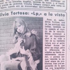 Coleccionismo de Revista Diez Minutos: RECORTES SILVIA TORTOSA