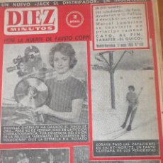 Coleccionismo de Revista Diez Minutos: DIEZ MINUTOS Nº 438 1960 - BRIGUITTE BARDOT, FAUSTO COPPI, BELINDA LEE, ORBINIK, EISENHOVER, VER +