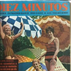 Coleccionismo de Revista Diez Minutos: REVISTA DIEZ MINUTOS. JULIO. 1964. MARISA ALLASIO. ROMY SCHENEIDER. RITA PAVONE. CHARLOT. Lote 53740767