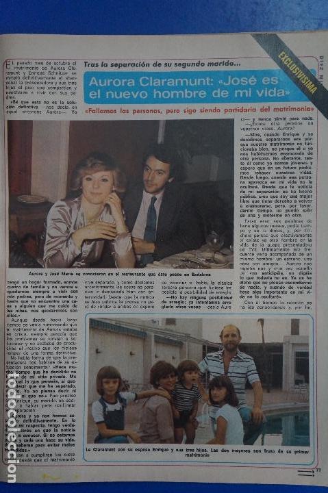 Collection Magazine Diez Minutos: RECORTE REPORTAJE DE CLIPPING AURORA CLARAMUNT JOSE MAR&Iacute;A REVISTA DIEZ MINUTOS N&ordm; 1548 PAG 77-78