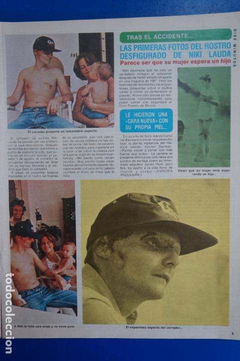 Collection Magazine Diez Minutos: RECORTE REPORTAJE CLIPPING DE NIKI LAUDA FORMULA 1 REVISTA DIEZ MINUTOS N&ordm; 1308 P&Aacute;G 5