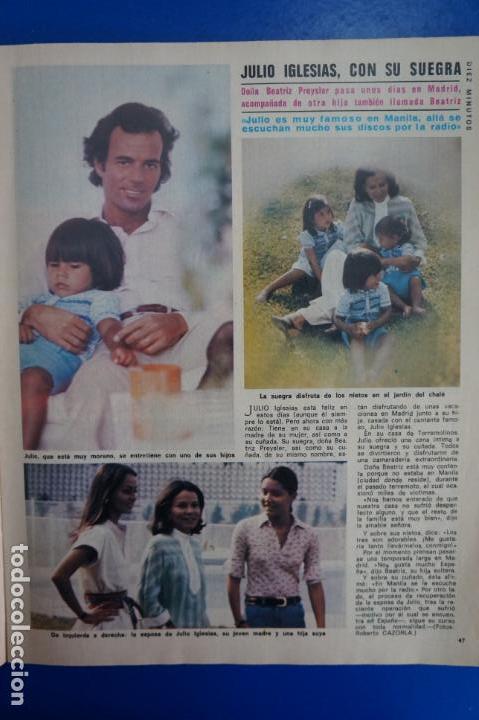 Collection Magazine Diez Minutos: RECORTE REPORTAJE CLIPPING DE JULIO IGLESIAS REVISTA DIEZ MINUTOS N&ordm; 1308 P&Aacute;G 47