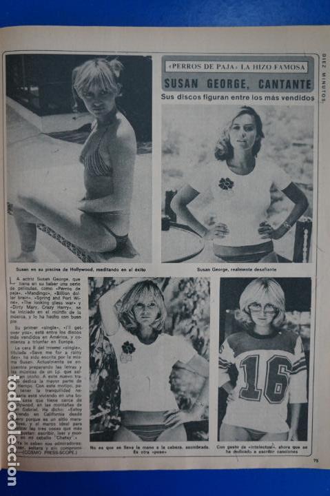 Collection Magazine Diez Minutos: RECORTE REPORTAJE CLIPPING SUSAN GEORGE PERROS DE PAJA REVISTA DIEZ MINUTOS N&ordm; 1308 P&Aacute;G 75