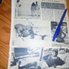 Coleccionismo de Revista Diez Minutos: RECORTE : ADRIANO CELENTANO, DE VACACIONES CON SU ESPOSA. DIEZ MINUTOS, JULIO 1974 ()