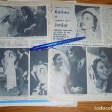 Coleccionismo de Revista Diez Minutos: RECORTE : KARINA Y JUNIOR, SE CASAN EN PROXIMA FOTONOVELA . DIEZ MINUTOS, FBRERO 1973 ()
