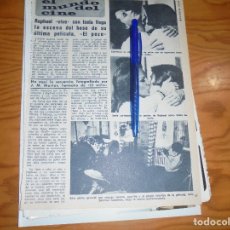 Coleccionismo de Revista Diez Minutos: RECORTE : RAPHAEL E ISELA VEGA, JUNTOS EN LA PELICULA EL POZO. DIEZ MINUTOS, FBRERO 1973 ()