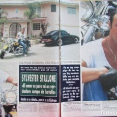 Coleccionismo de Revista Diez Minutos: RECORTE REVISTA HOLA Nº 2284 1988 SYLVESTER STALLONE 5 PGS. Lote 232344805