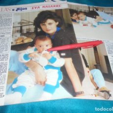 Coleccionismo de Revista Diez Minutos: RECORTE : EVA NASARRE Y SU HIJO. DIEZ MINUTOS, MAYO 1987(#)